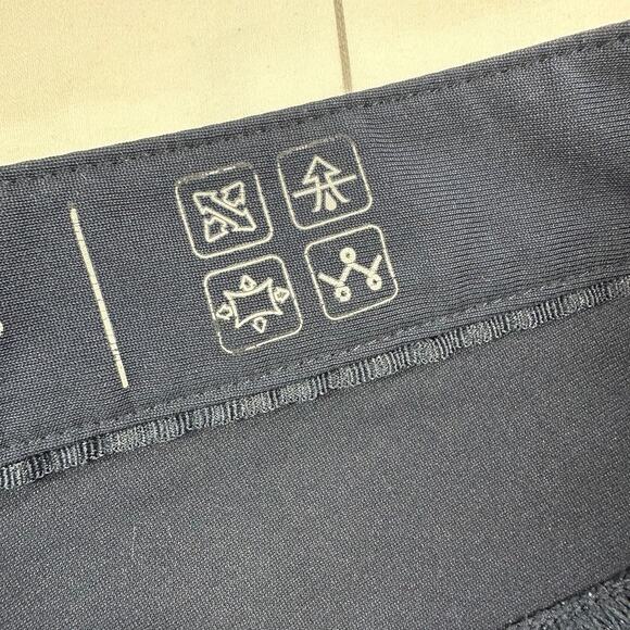 7 Diamonds Pants Mens 38 Navy Blue Performance Chino Slim Fit Stretch Work Golf - Picture 5 of 13